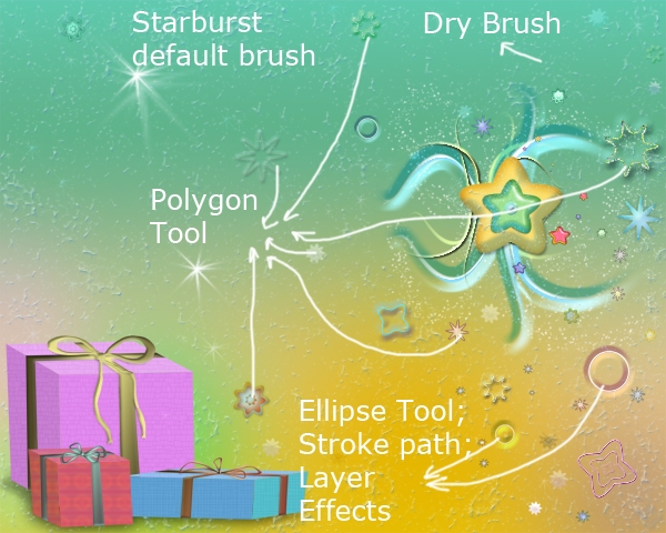 Creation of Happy Holidays: Step 7
